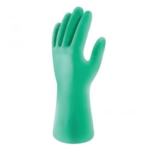 Guante de nitrilo industrial verde