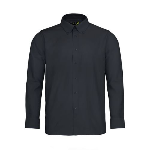 Camisa Activex Trevira Manga Larga Negra