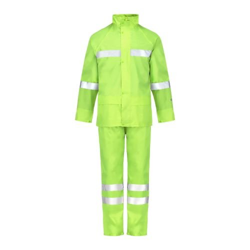 Traje de Lluvia Alta Visibilidad con Cinta Reflectante