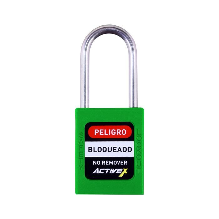 Candado Activex A10 Cuerpo Plastico Verde