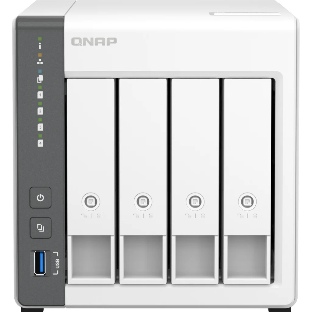 NAS QNAP TS-433-4G 4 Bahías Quad-Core 4GB SATA 6Gb/s