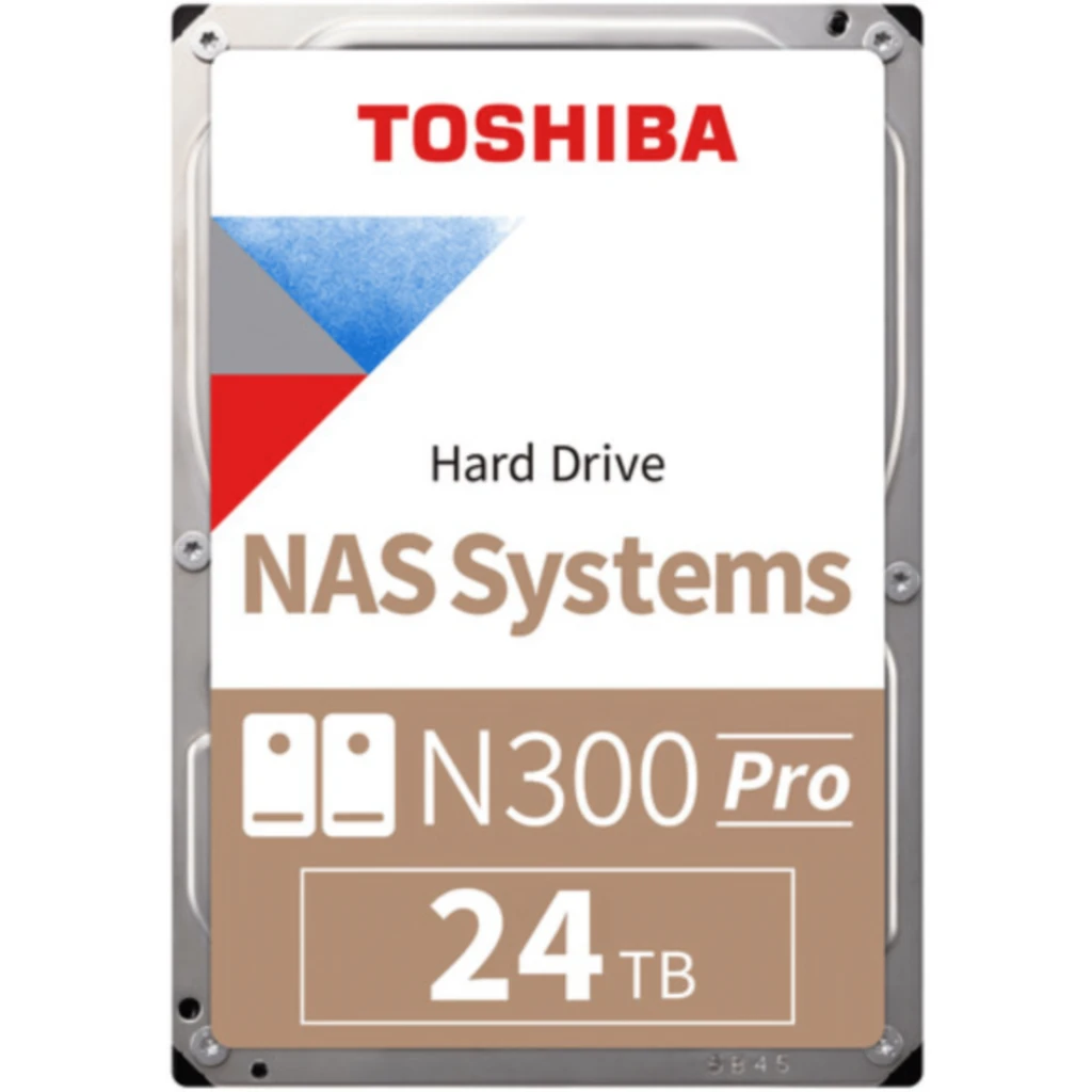 Disco Duro Toshiba N300 Pro 24TB 3.5" 7200RPM SATA III para NAS
