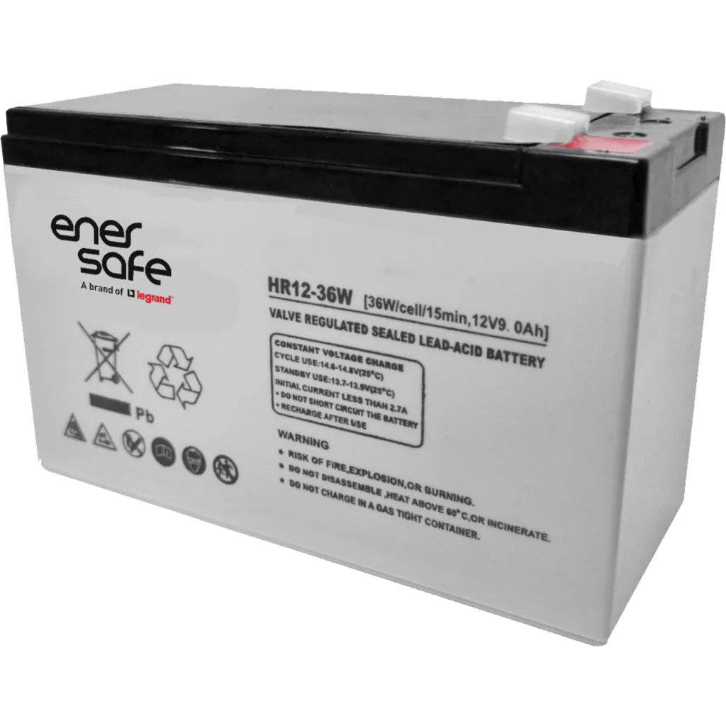 Batería Enersafe HR 12V 7AH Plomo Ácido Libre Mantenimiento