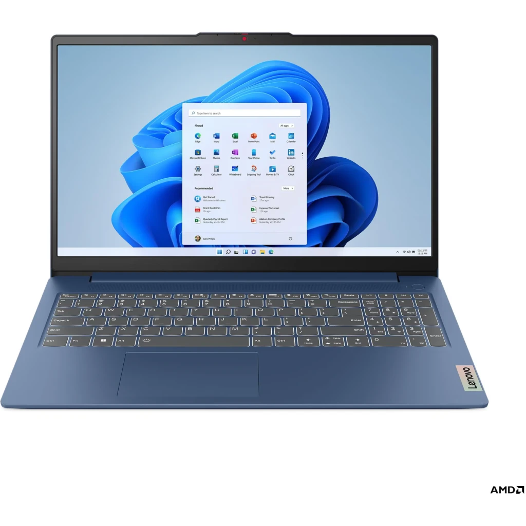 Notebook Lenovo IdeaPad Slim 3 Ryzen 7 5825U 16GB 512GB 15.6" W11H