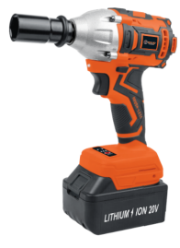 LLAVE DE IMPACTO BL INALAMBRICO 13MM 1/2" 20V TOYAKI + 1BAT 4AH + 1 CARG