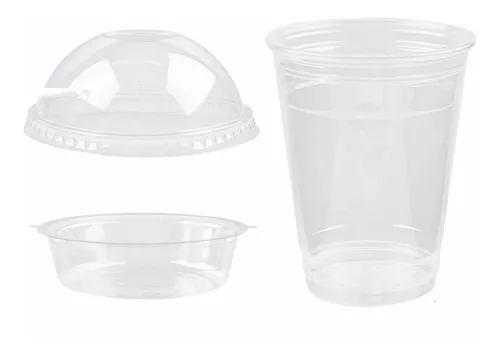 vaso plastico con tapa